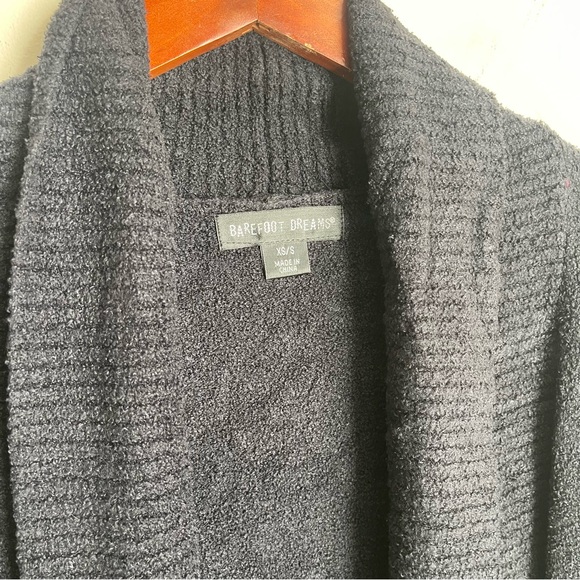 Barefoot Dreams CozyChic Lite® Circle Cardigan Black Style 452 Women's Size XS/S - Picture 5 of 8